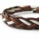 Tissage du cuir pour homme : bracelets DIY avec photos et vidéos