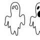 How to draw a ghost in a few strokes